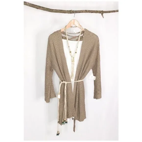 𝅺taupe Cardigan sweater - Picture 6 of 15